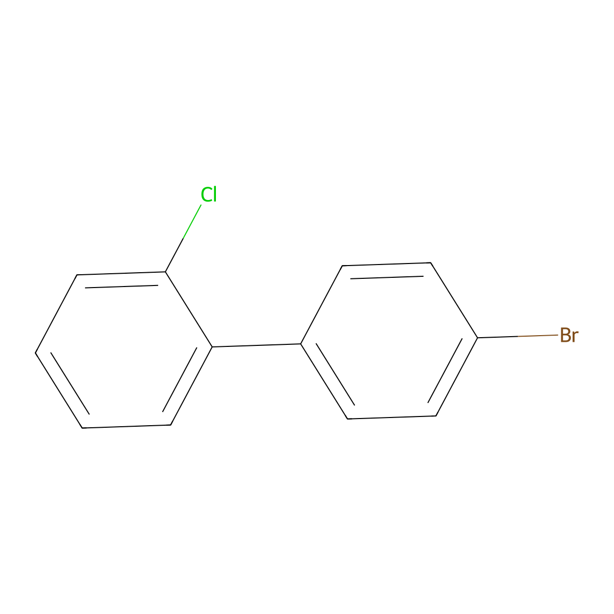 4'-Bromo-2-chloro-biphenyl molecular structure, CAS 39802-88-5