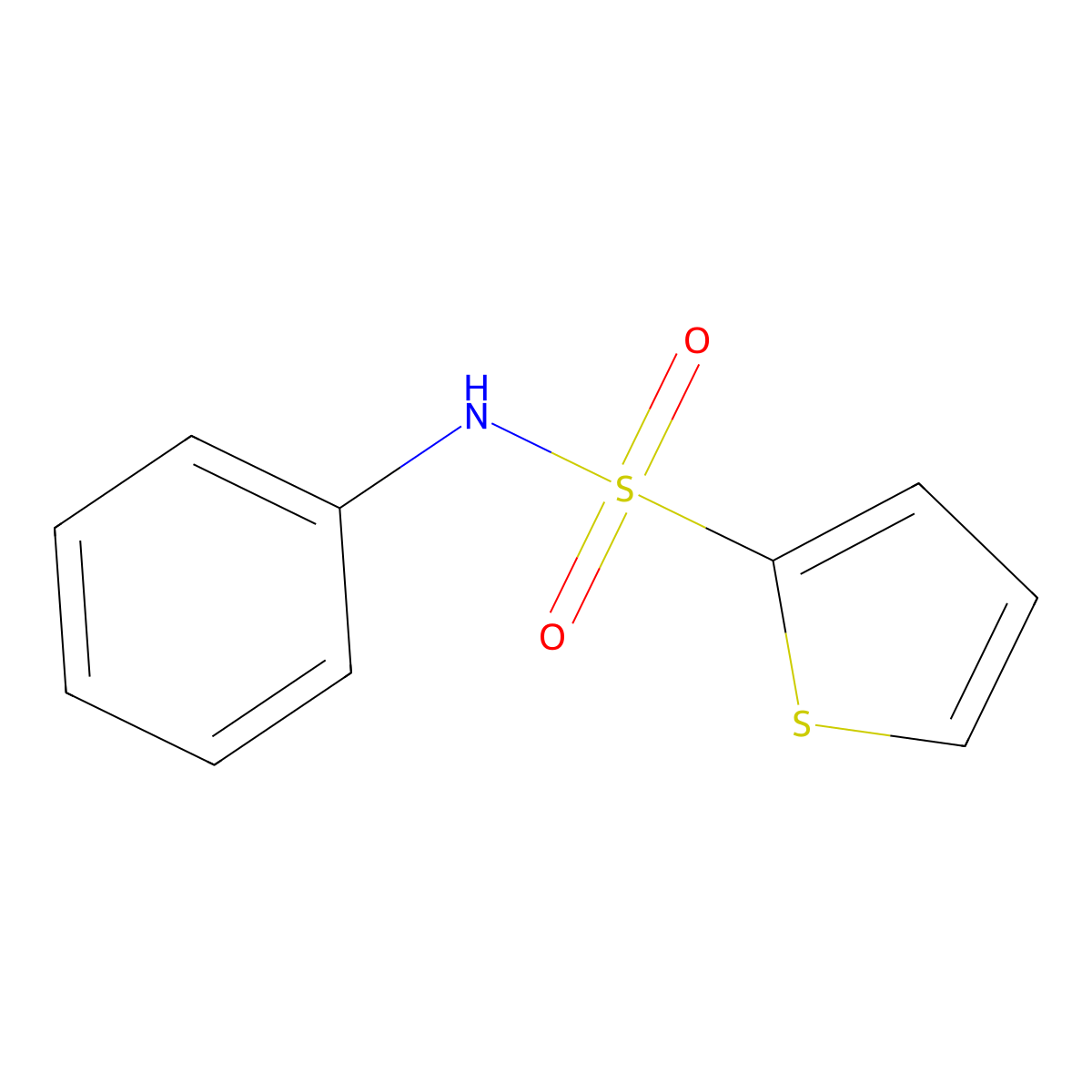 N-Phenylthiophene-2-sulfonamide molecular structure, CAS 39810-46-3