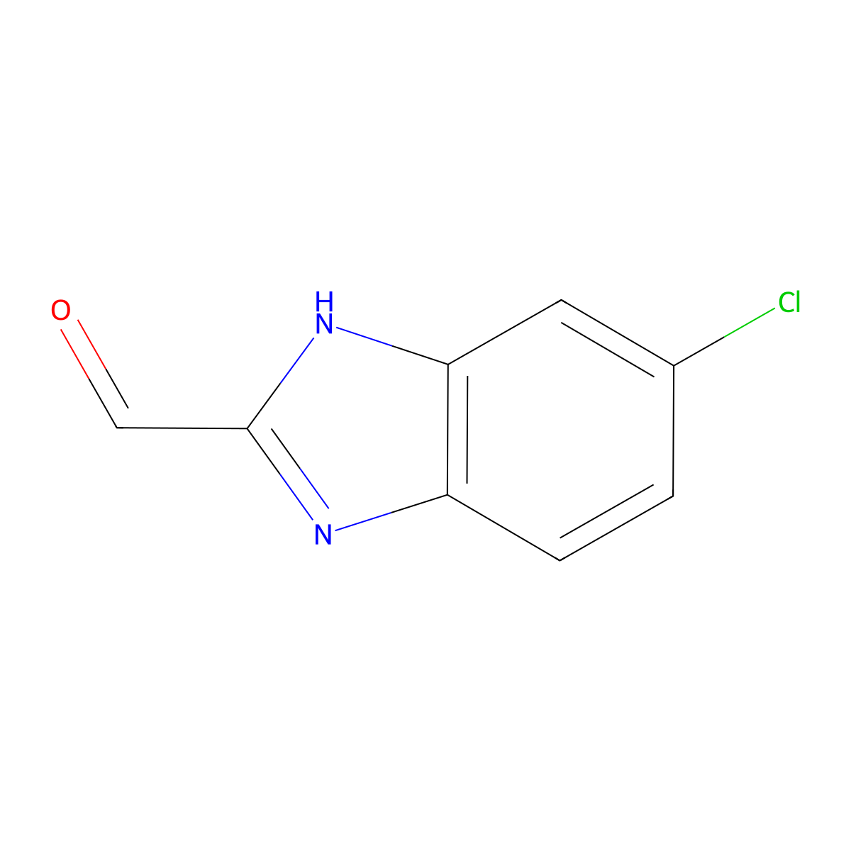 5-Chloro-1H-benzo[D]imidazole-2-carbaldehyde molecular structure, CAS 39811-11-5