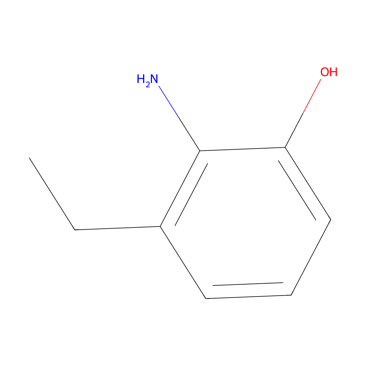 2-Amino-3-ethyl-phenol molecular structure, CAS 398136-39-5