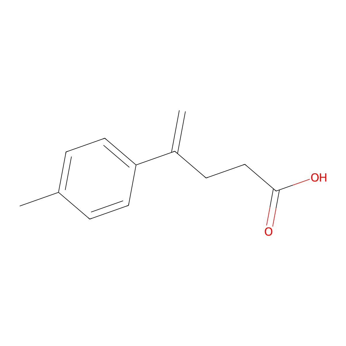 4-(4-Methylphenyl)-4-pentenoic acid molecular structure, CAS 398142-12-6
