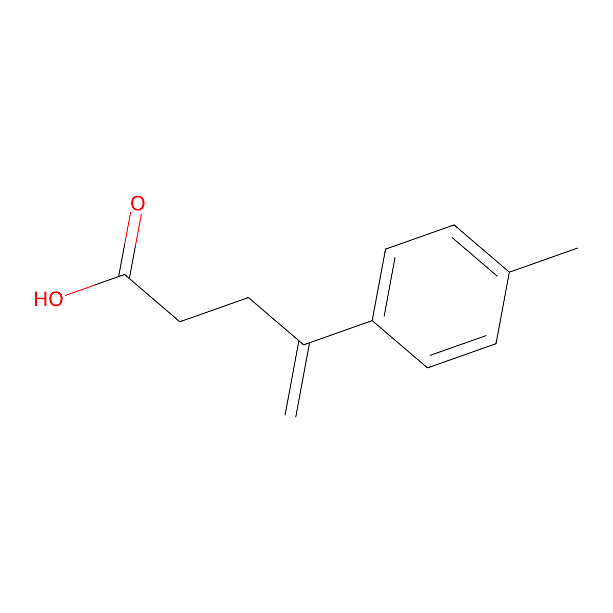 4-(4-Methylphenyl)-4-pentenoic acid molecular structure, CAS 398142-12-6