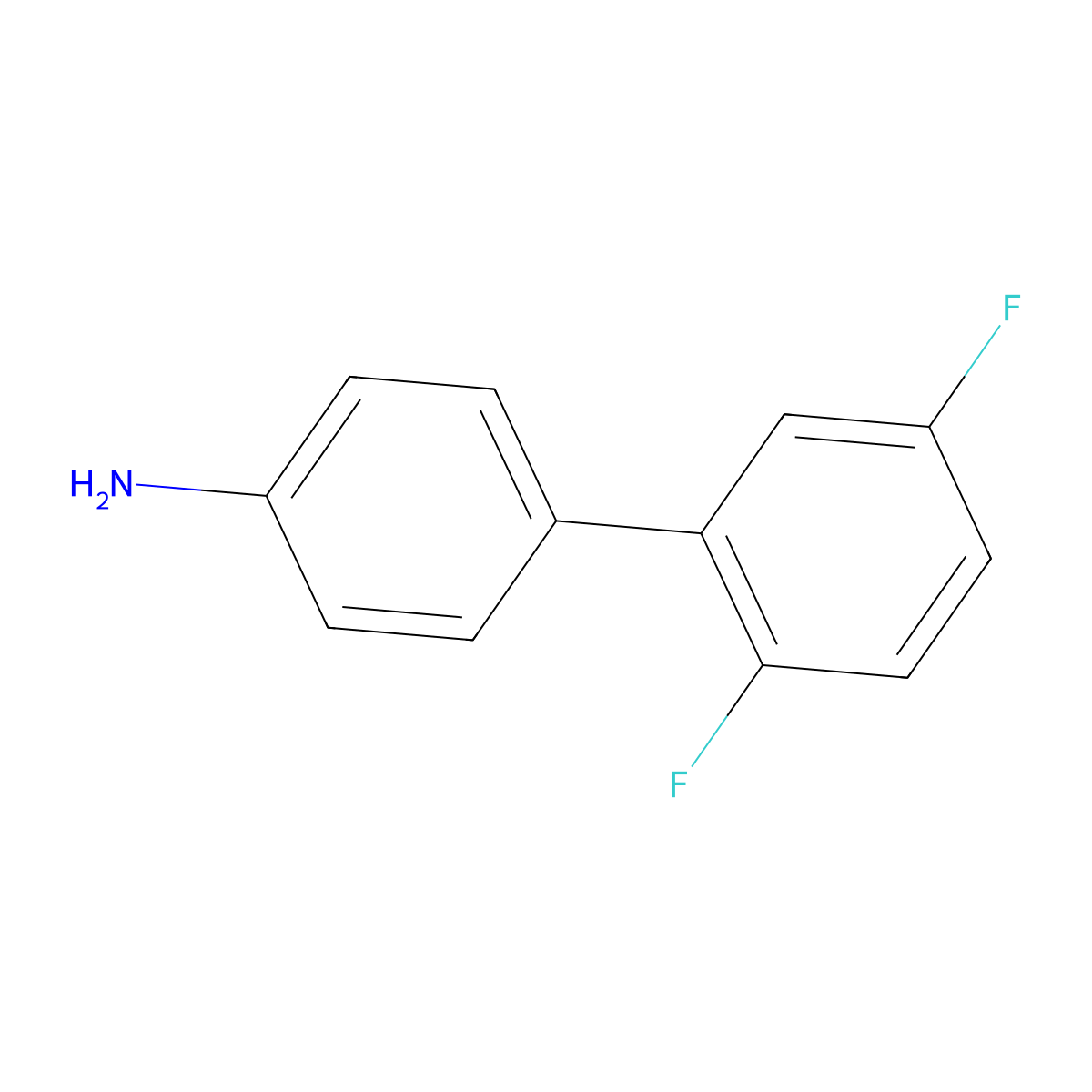 4-(2,5-Difluorophenyl)aniline molecular structure, CAS 398146-95-7