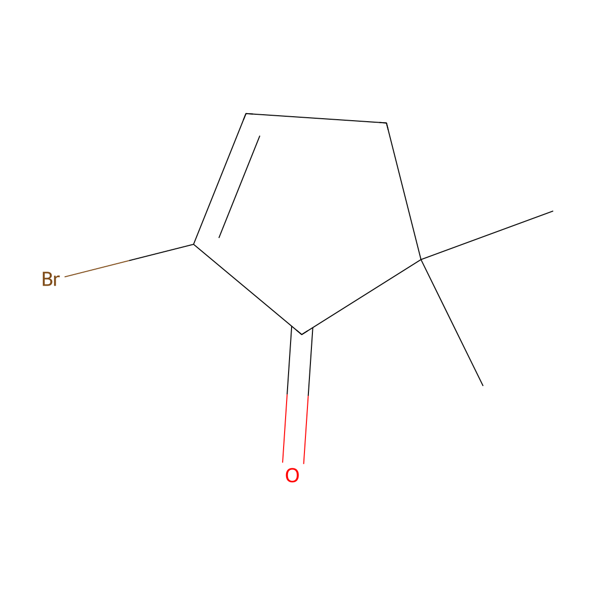2-Bromo-5,5-dimethylcyclopent-2-en-1-one molecular structure, CAS 398147-75-6