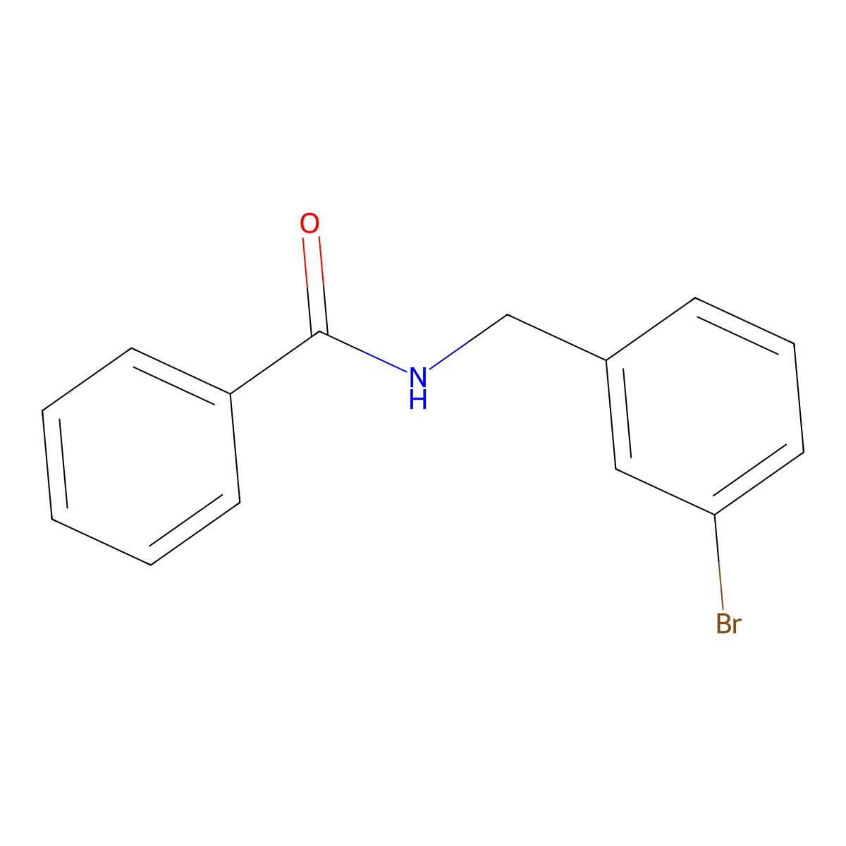 N-[(3-bromophenyl)methyl]benzamide molecular structure, CAS 398149-59-2