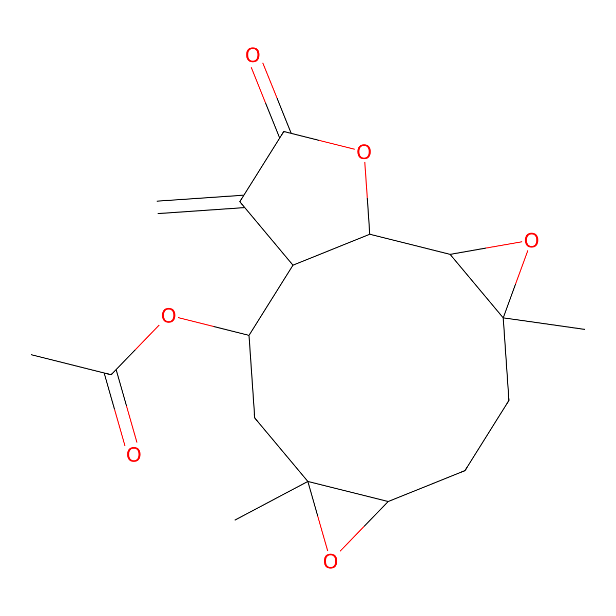 epi-Tulipinolide diepoxide molecular structure, CAS 39815-40-2