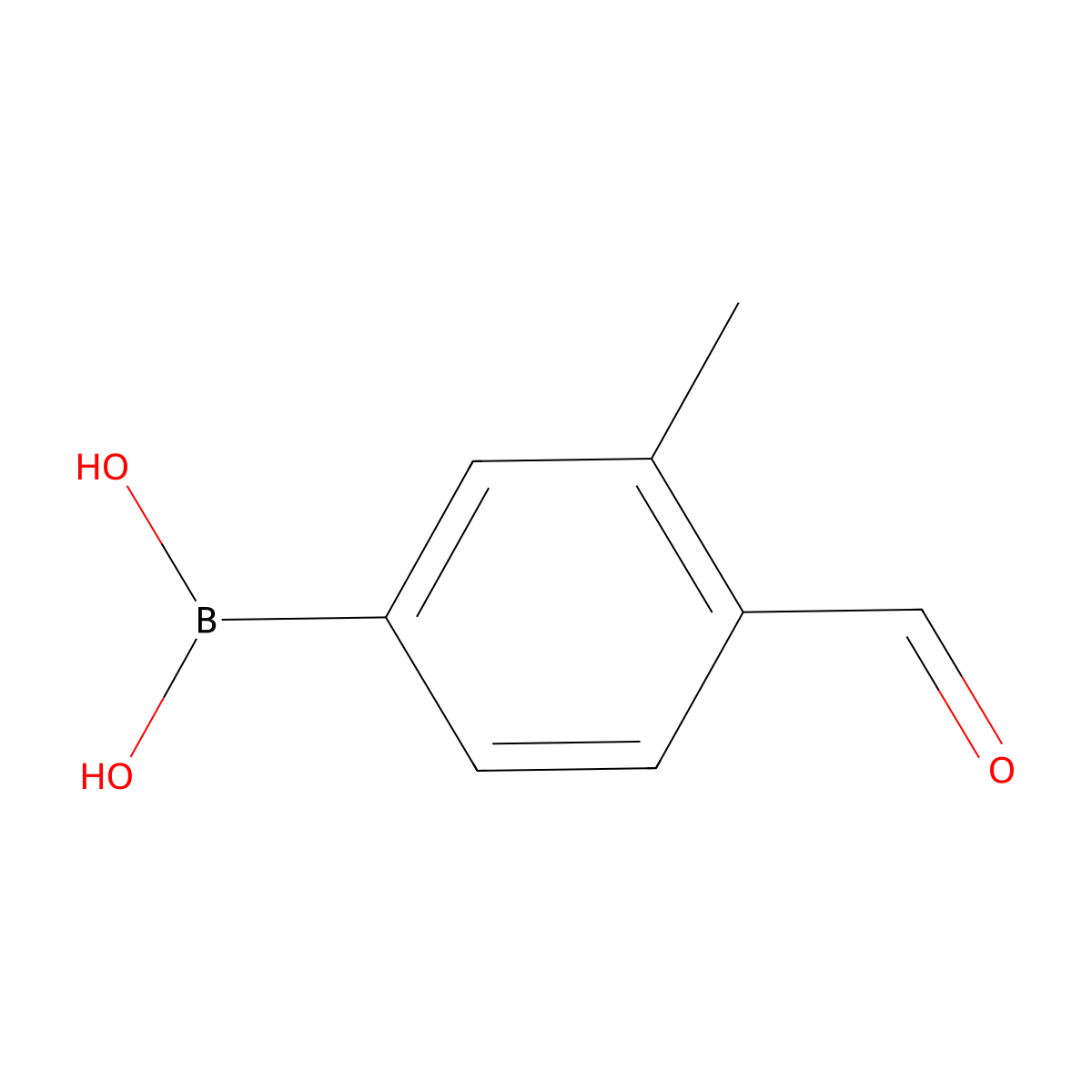 4-Formyl-3-methylphenylboronic acid molecular structure, CAS 398151-59-2