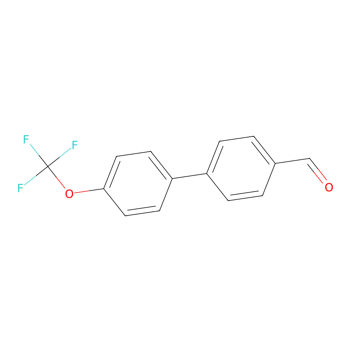 4'-Trifluoromethoxy-biphenyl-4-carbaldehyde molecular structure, CAS 398156-35-9