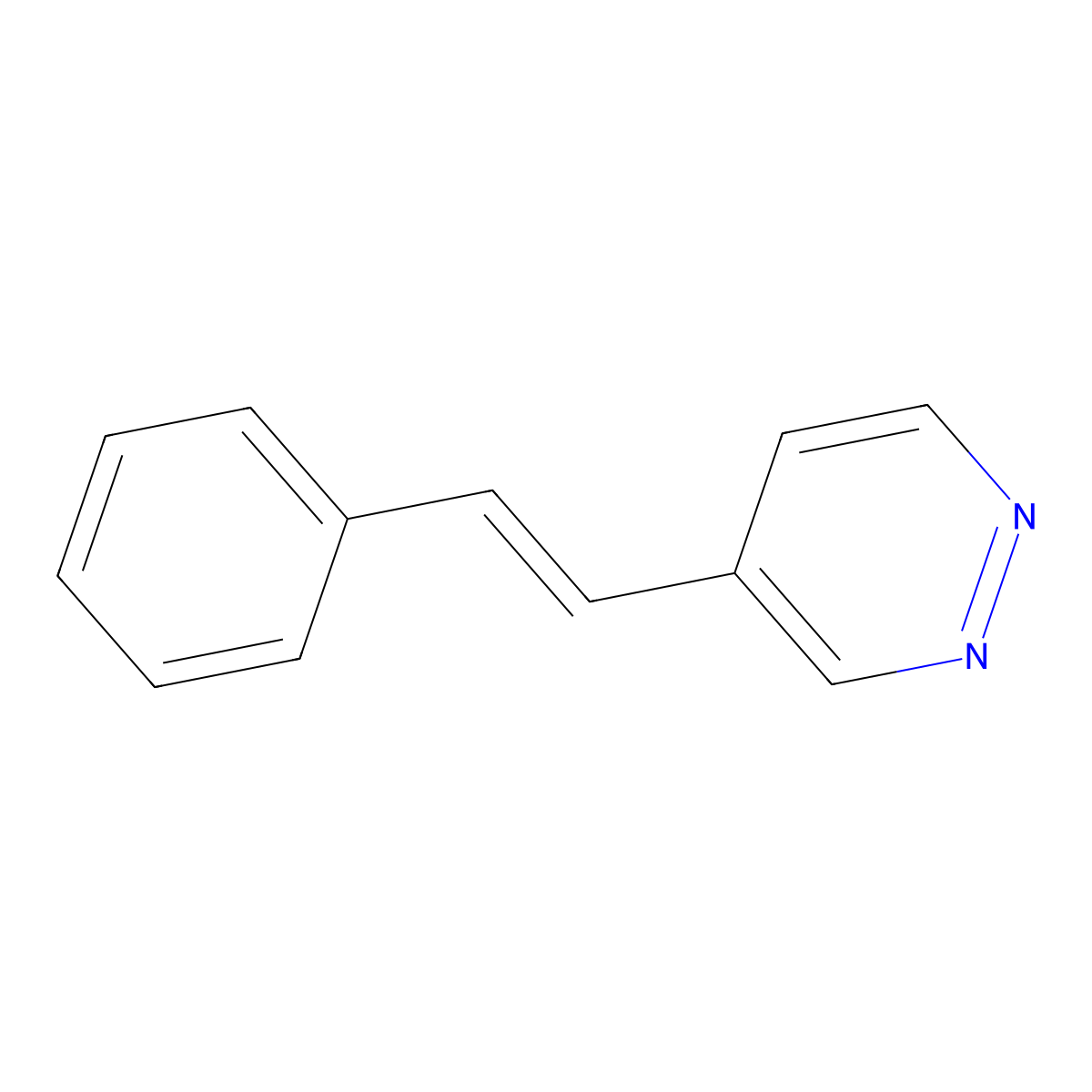4-Styrylpyridazine molecular structure, CAS 39816-19-8