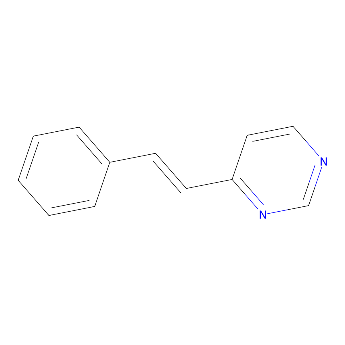4-(Styryl)pyrimidine molecular structure, CAS 39816-21-2