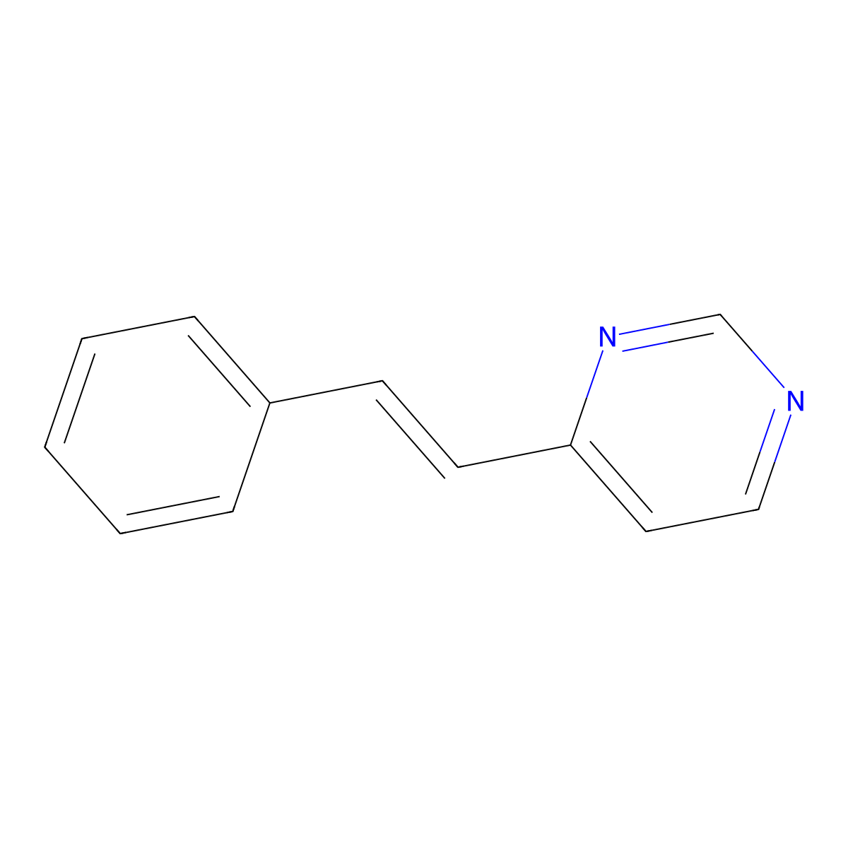 4-(Styryl)pyrimidine molecular structure, CAS 39816-21-2