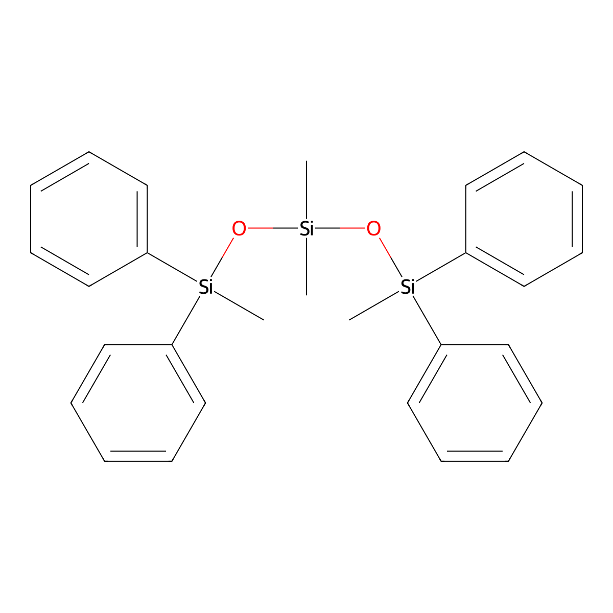 1,3,3,5-Tetramethyl-1,1,5,5-tetraphenyltrisiloxane molecular structure, CAS 3982-82-9