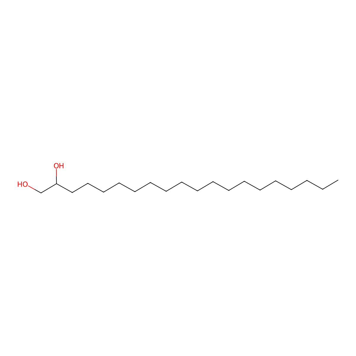 1,2-Eicosanediol molecular structure, CAS 39825-93-9