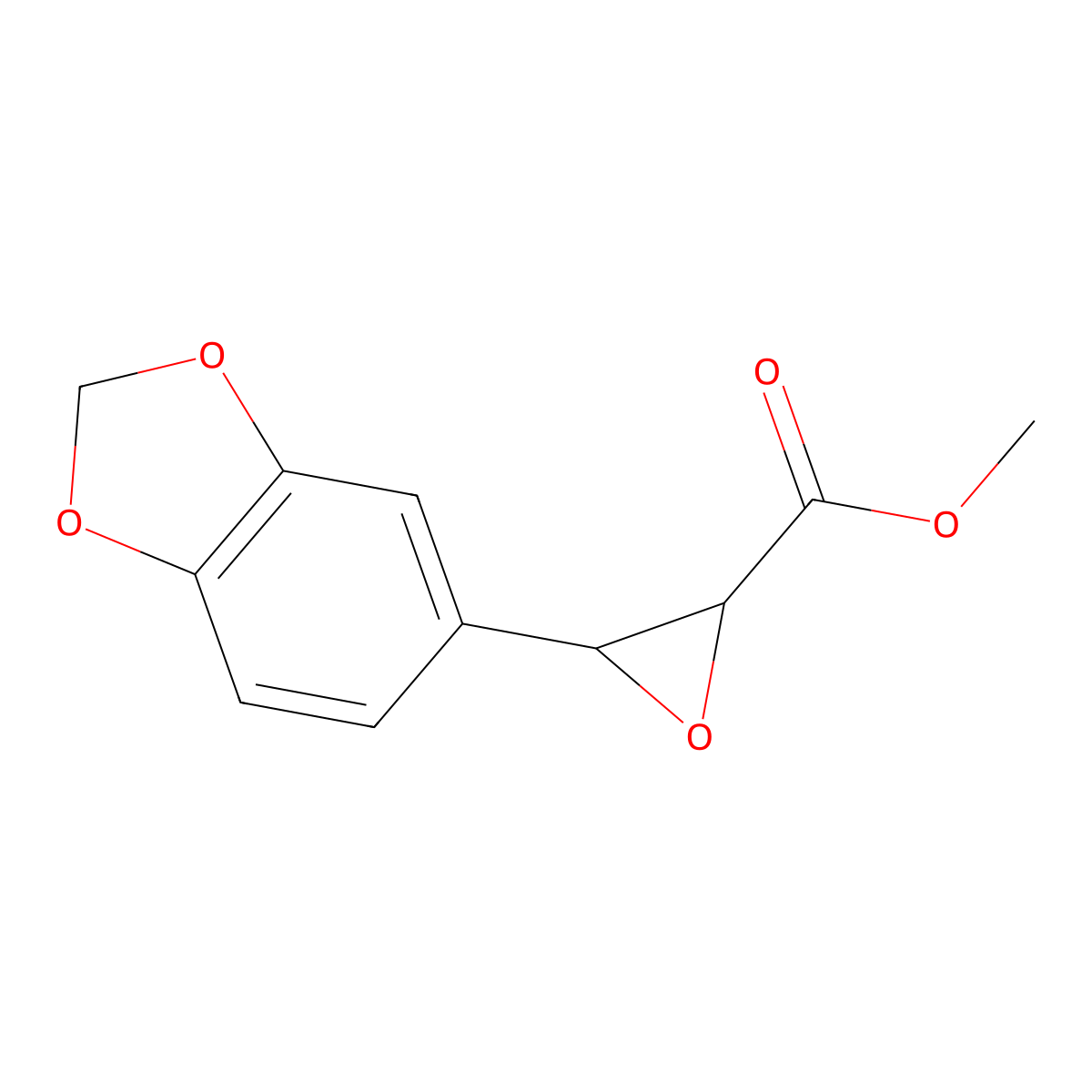 Methyl 3-(1,3-benzodioxol-5-yl)oxirane-2-carboxylate molecular structure, CAS 39829-16-8