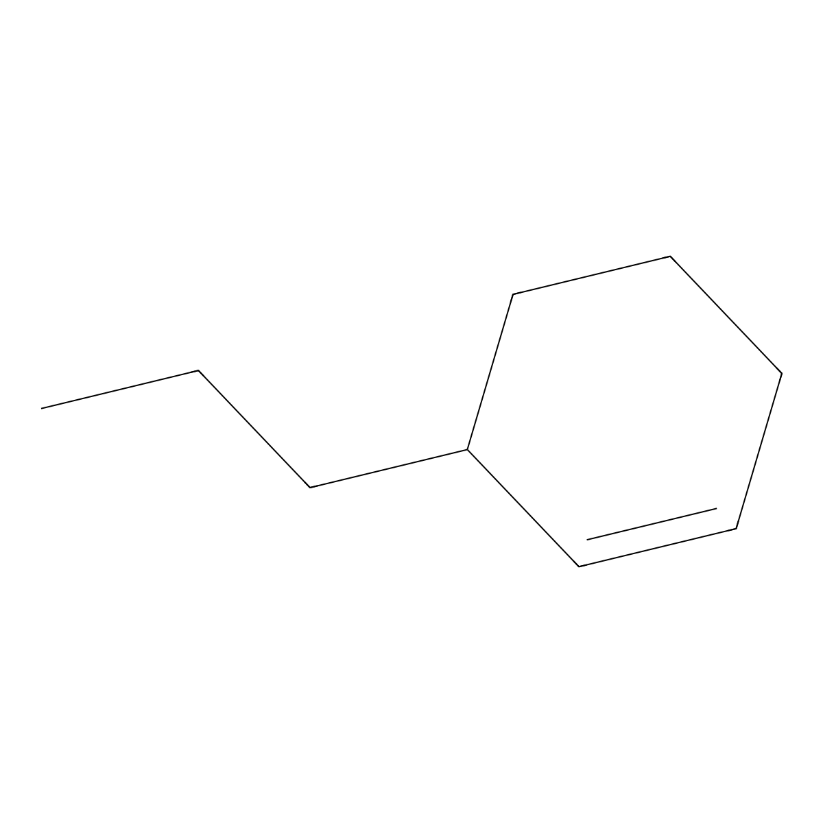 Cyclohexene, 3-propyl- molecular structure, CAS 3983-06-0