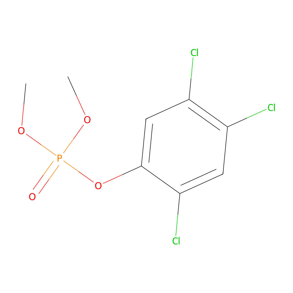 Fenchlorphos-oxon molecular structure, CAS 3983-45-7