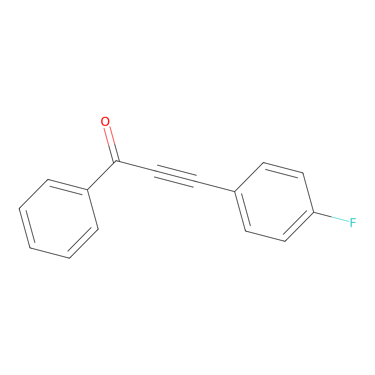 3-(4-Fluorophenyl)-1-phenylprop-2-yn-1-one molecular structure, CAS 39833-45-9
