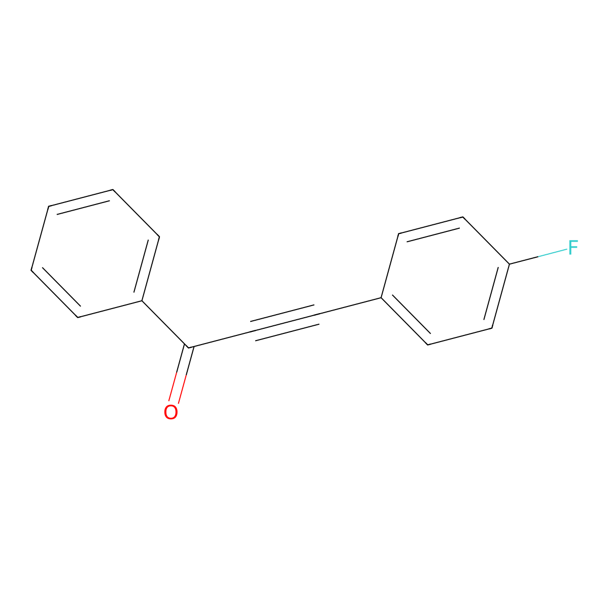 3-(4-Fluorophenyl)-1-phenylprop-2-yn-1-one molecular structure, CAS 39833-45-9