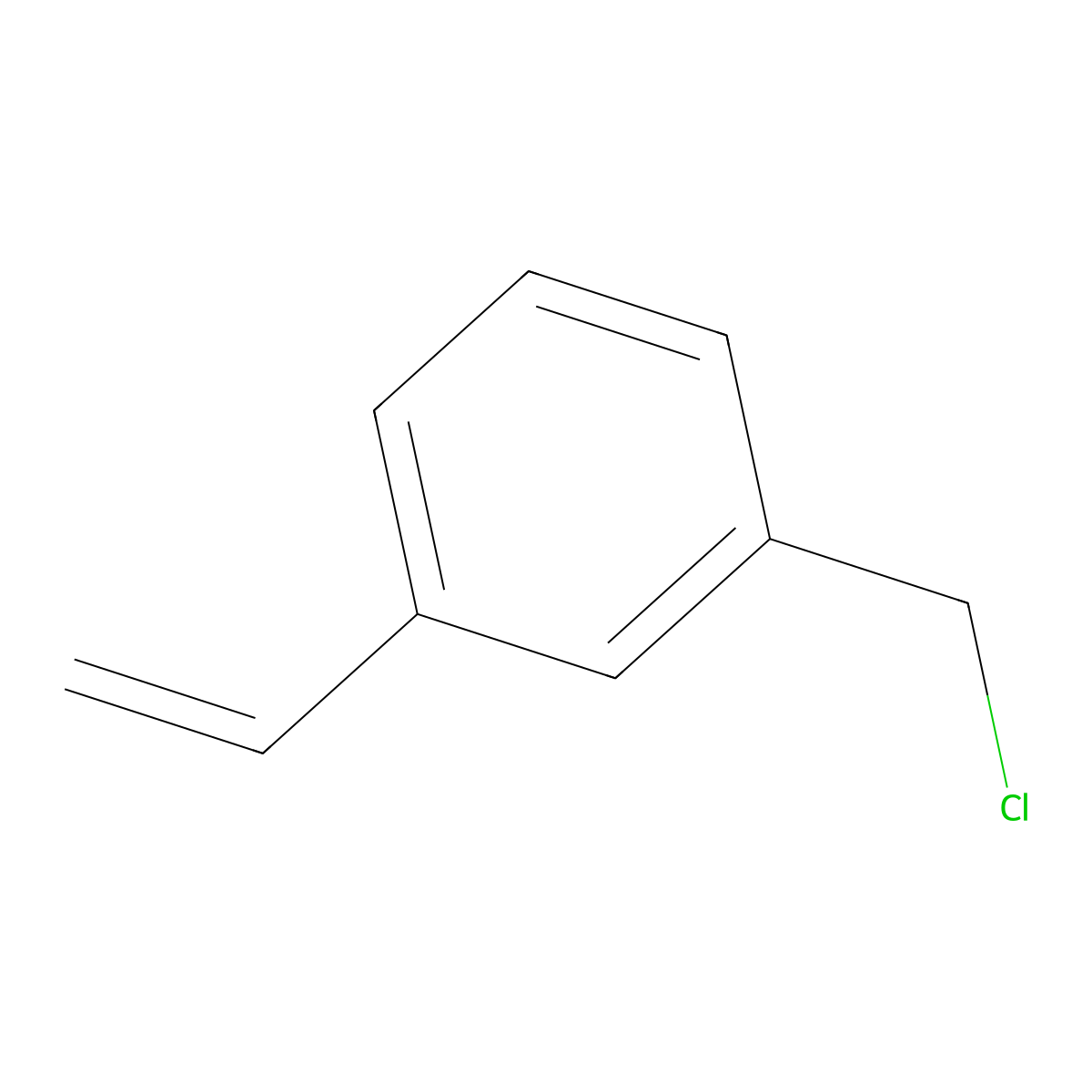 ar-Vinylbenzyl chloride molecular structure, CAS 39833-65-3