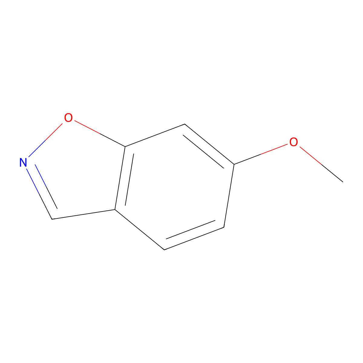 6-Methoxy-1,2-benzoxazole molecular structure, CAS 39835-05-7