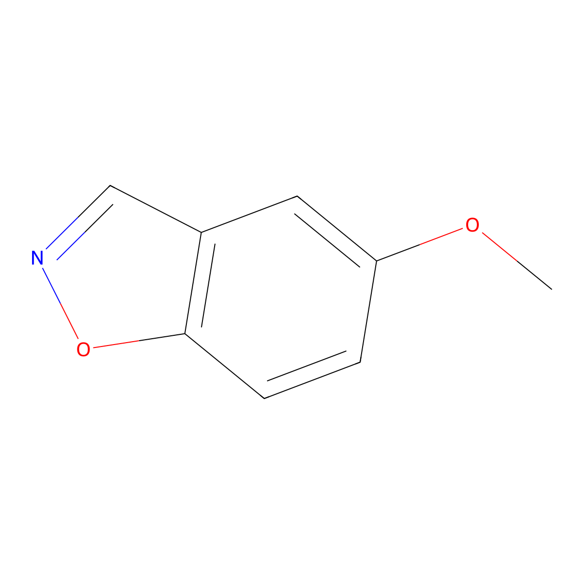 5-Methoxy-1,2-benzoxazole molecular structure, CAS 39835-06-8