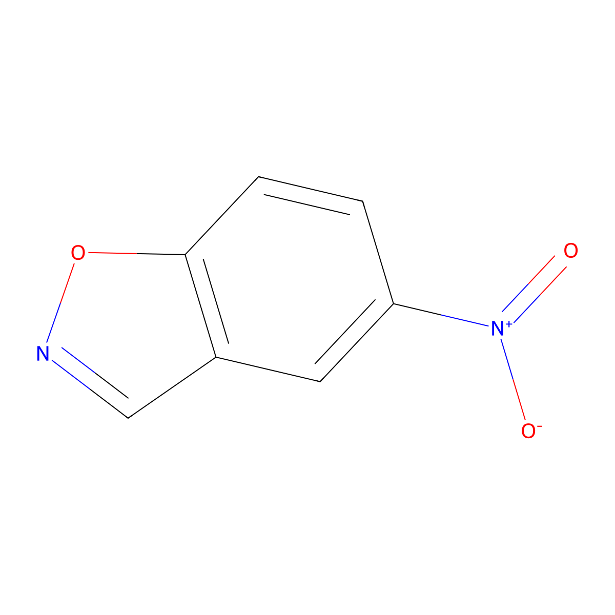 5-Nitrobenzisoxazole molecular structure, CAS 39835-28-4