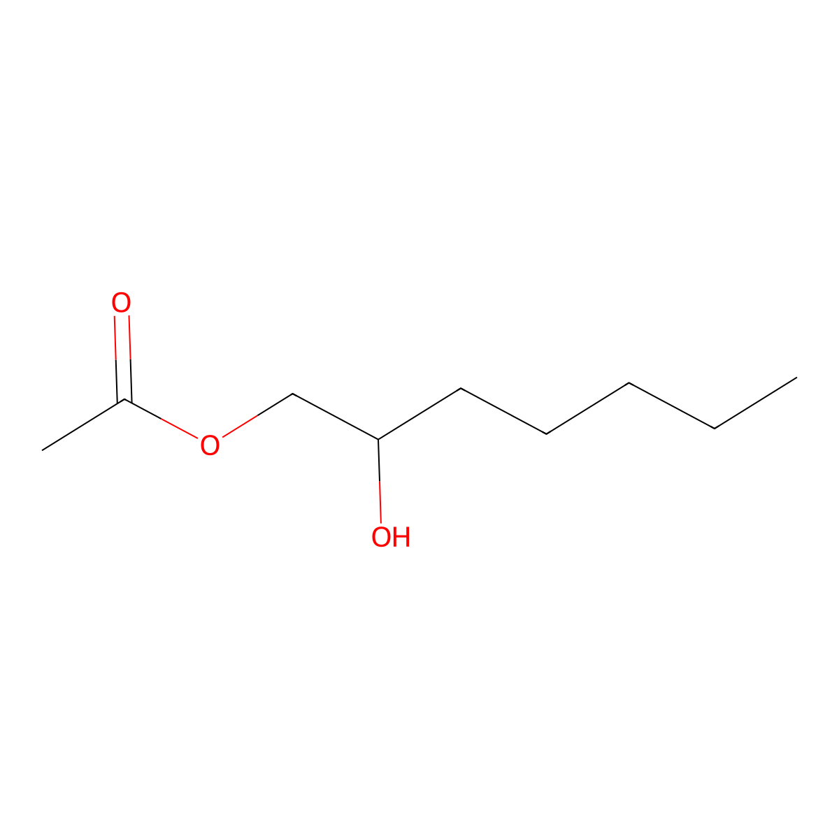 1,2-Heptanediol, 1-acetate molecular structure, CAS 39846-66-7