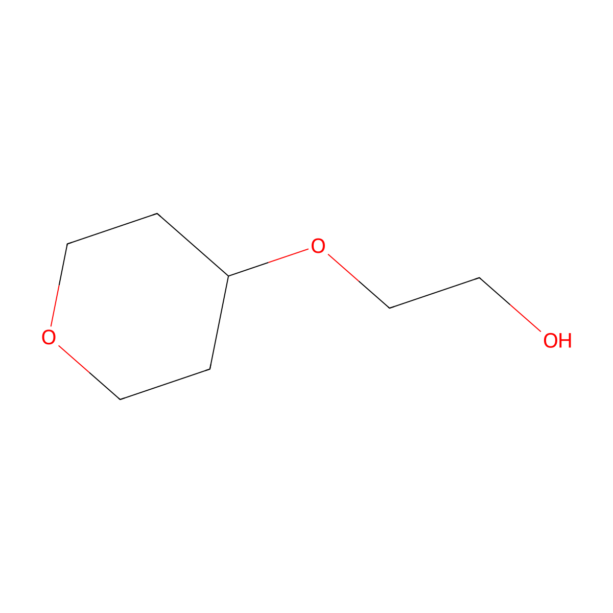 2-(Oxan-4-yloxy)ethan-1-ol molecular structure, CAS 398487-56-4