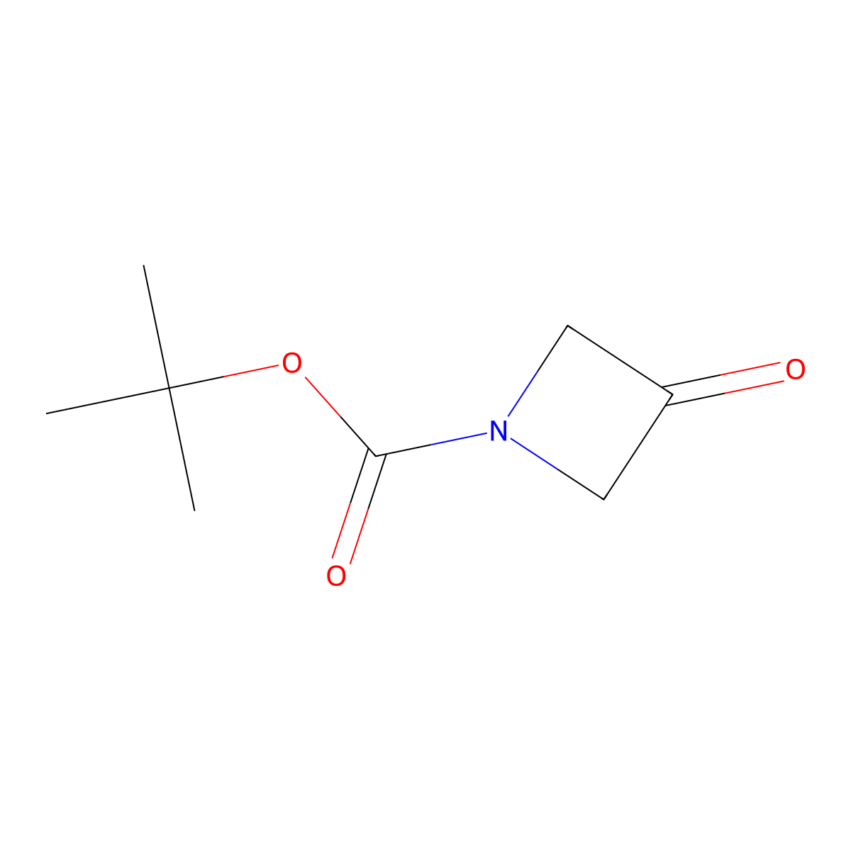 3-Oxo-azetidine-1-carboxylic acid tert-butyl ester molecular structure, CAS 398489-26-4