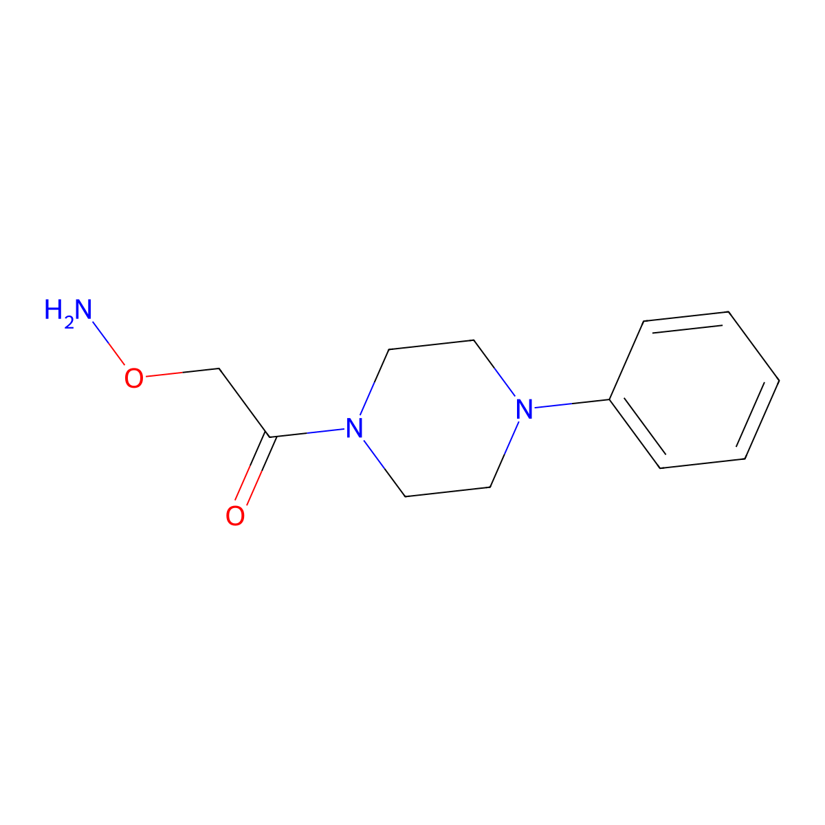 Piperazine, 1-[(aminooxy)acetyl]-4-phenyl- molecular structure, CAS 398507-80-7