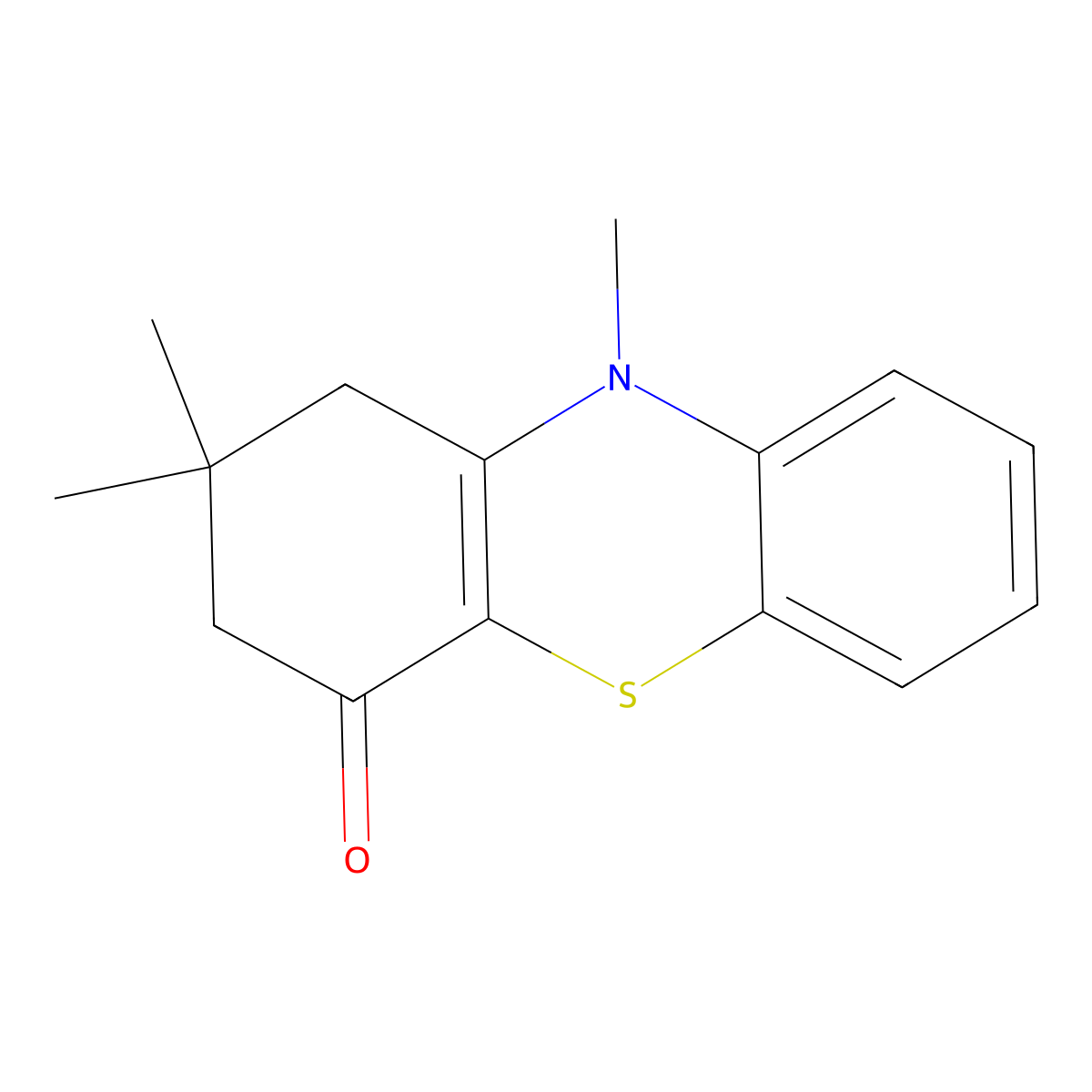 2,2,10-trimethyl-2,3-dihydro-1H-phenothiazin-4(10H)-one molecular structure, CAS 39853-64-0