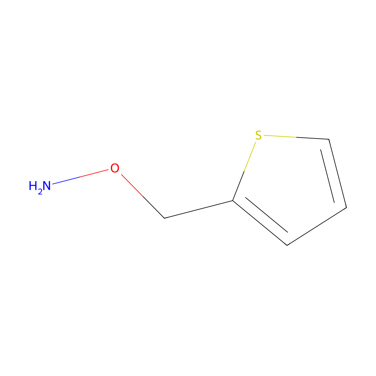 O-(2-Thienylmethyl)hydroxylamine molecular structure, CAS 39854-54-1