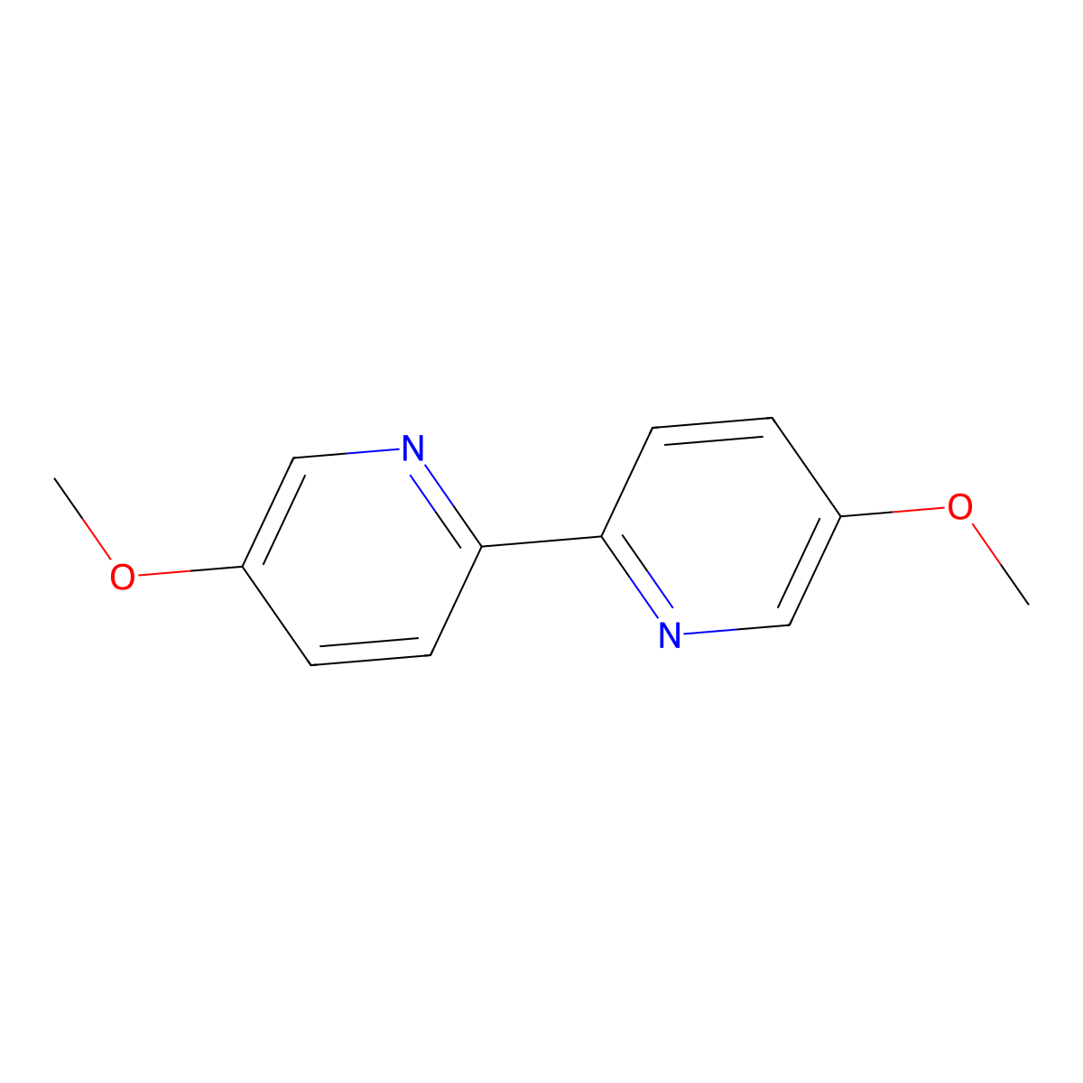 5,5'-Dimethoxy-2,2'-bipyridine molecular structure, CAS 39858-87-2