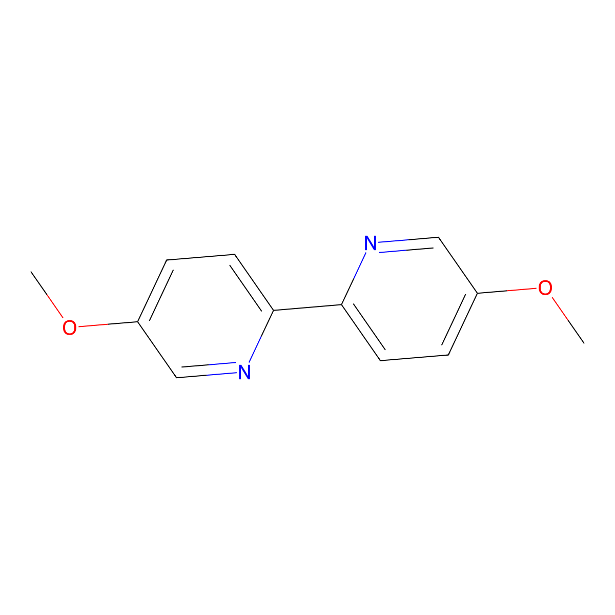 5,5'-Dimethoxy-2,2'-bipyridine molecular structure, CAS 39858-87-2