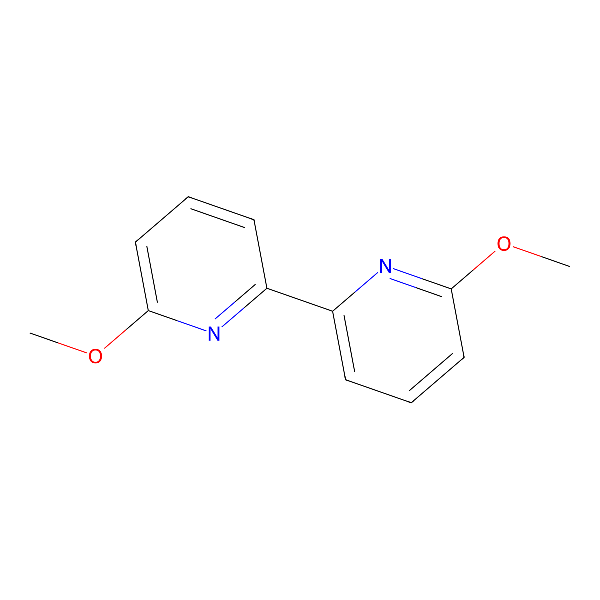 6,6'-Dimethoxy-2,2'-bipyridine molecular structure, CAS 39858-88-3
