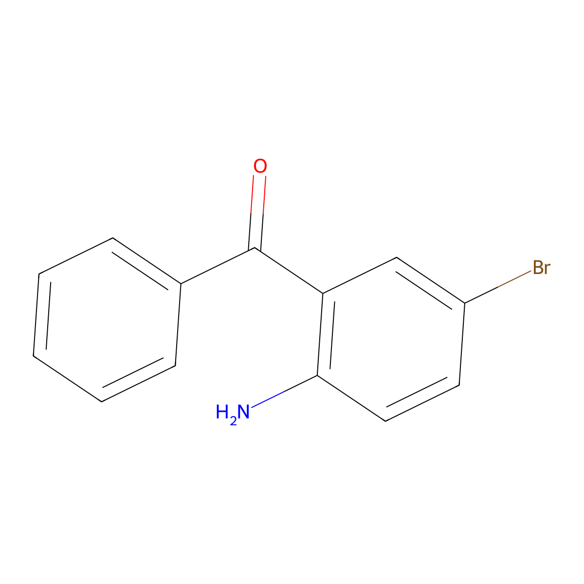 2-Amino-5-bromobenzophenone molecular structure, CAS 39859-36-4