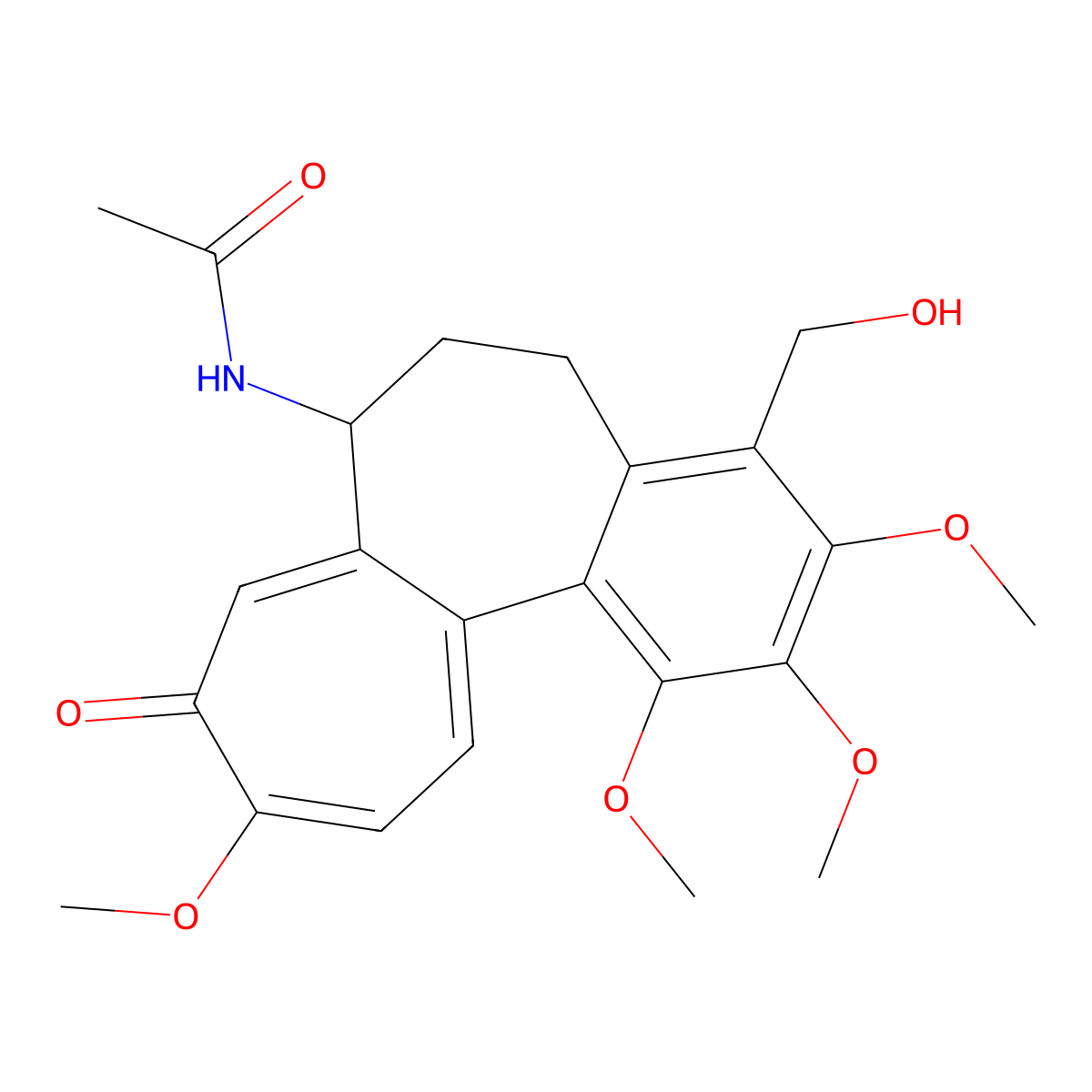4-(Hydroxymethyl)colchicine molecular structure, CAS 3986-03-6