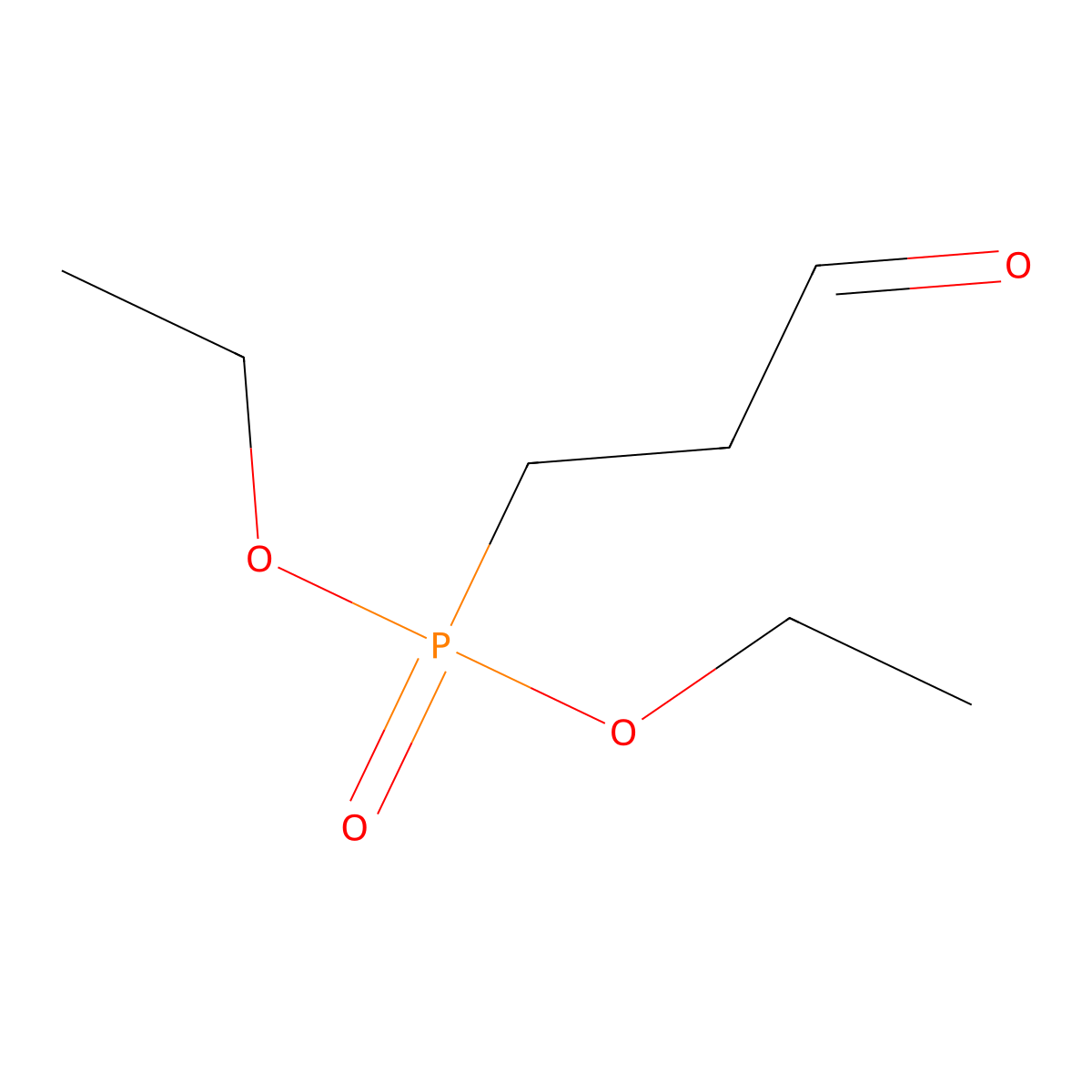 3-(Diethoxyphosphinyl)propanal molecular structure, CAS 3986-95-6