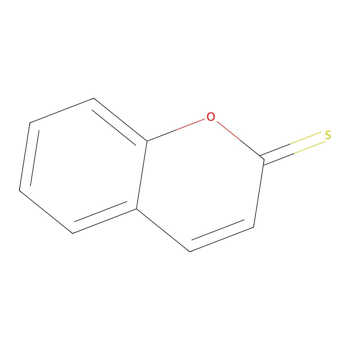 2H-1-Benzopyran-2-thione molecular structure, CAS 3986-98-9