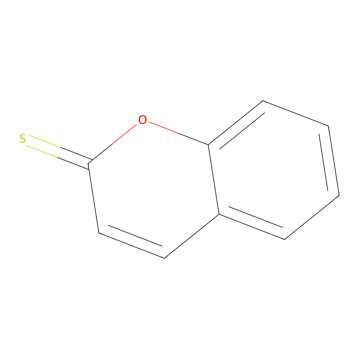 2H-1-Benzopyran-2-thione molecular structure, CAS 3986-98-9