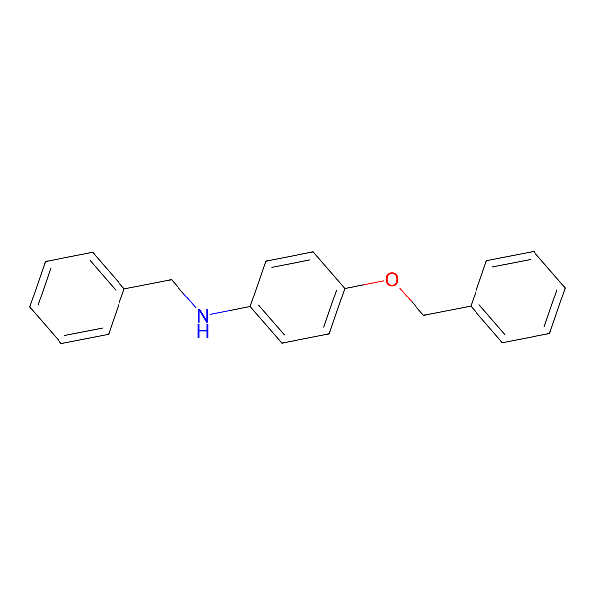 N-Benzyl-4-(benzyloxy)aniline molecular structure, CAS 39860-72-5