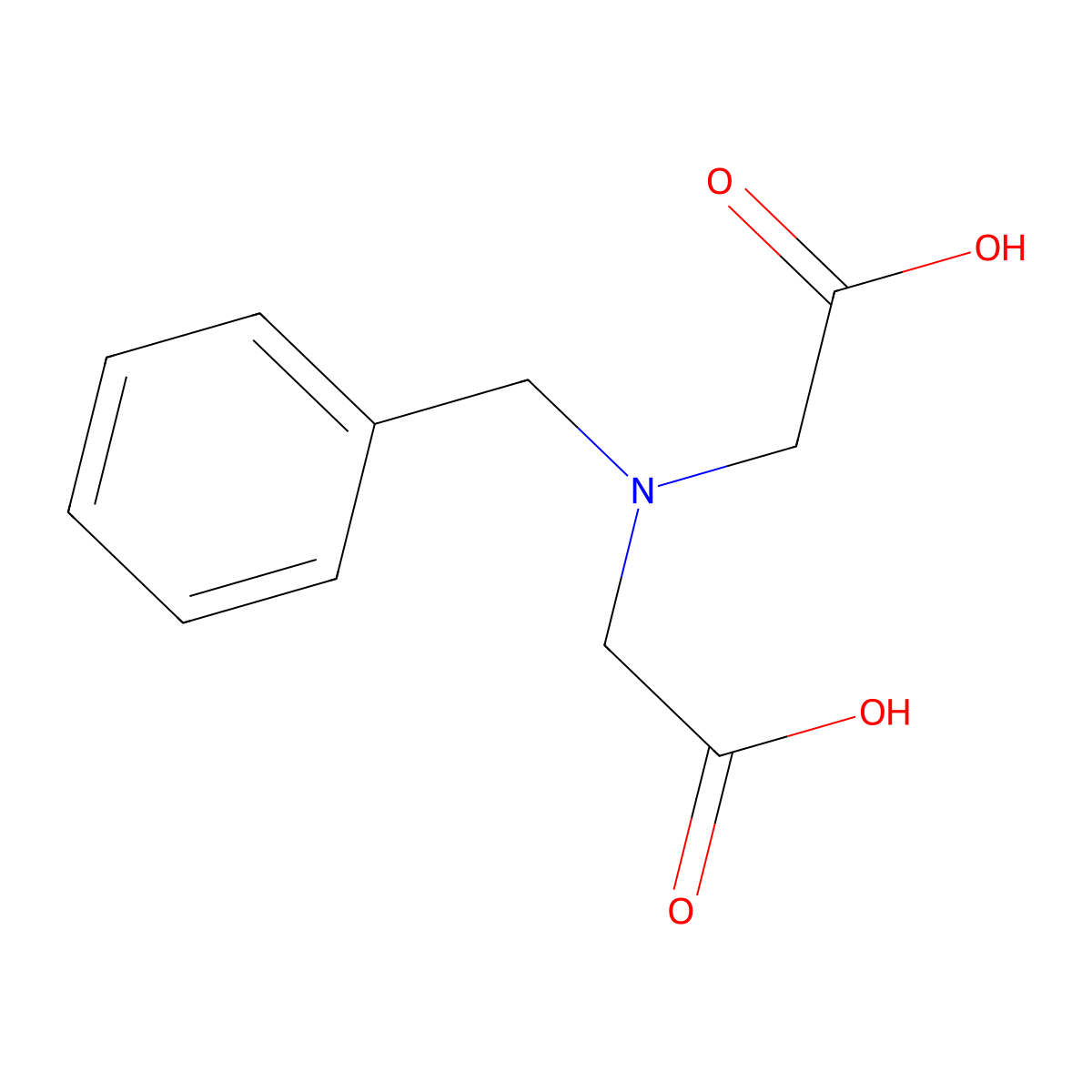 N-Benzylaminodiacetic acid molecular structure, CAS 3987-53-9