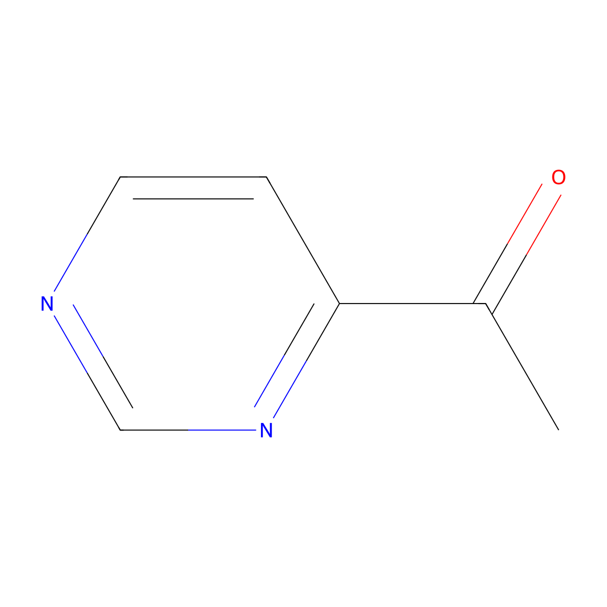 1-(Pyrimidin-4-yl)ethanone molecular structure, CAS 39870-05-8