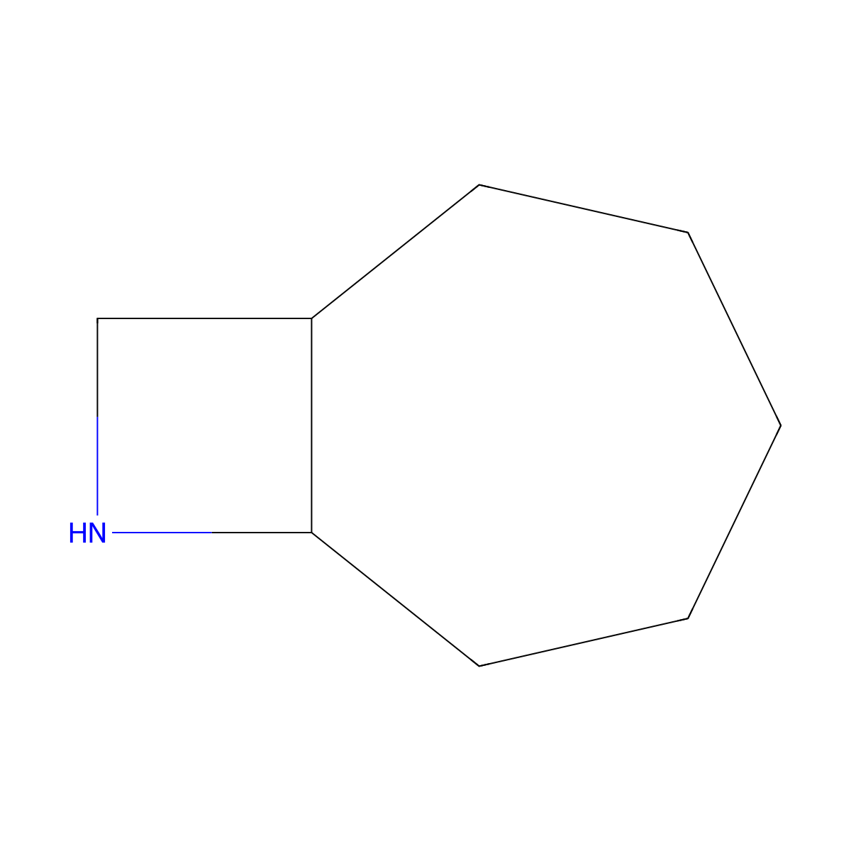 8-Azabicyclo[5.2.0]nonane molecular structure, CAS 39872-95-2
