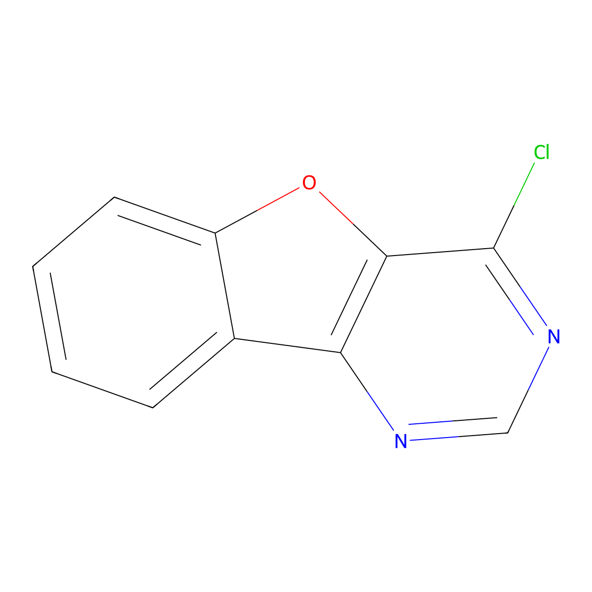 6-Chloro-8-oxa-3,5-diazatricyclo[7.4.0.0,2,7]trideca-1(9),2(7),3,5,10,12-hexaene molecular structure, CAS 39876-88-5
