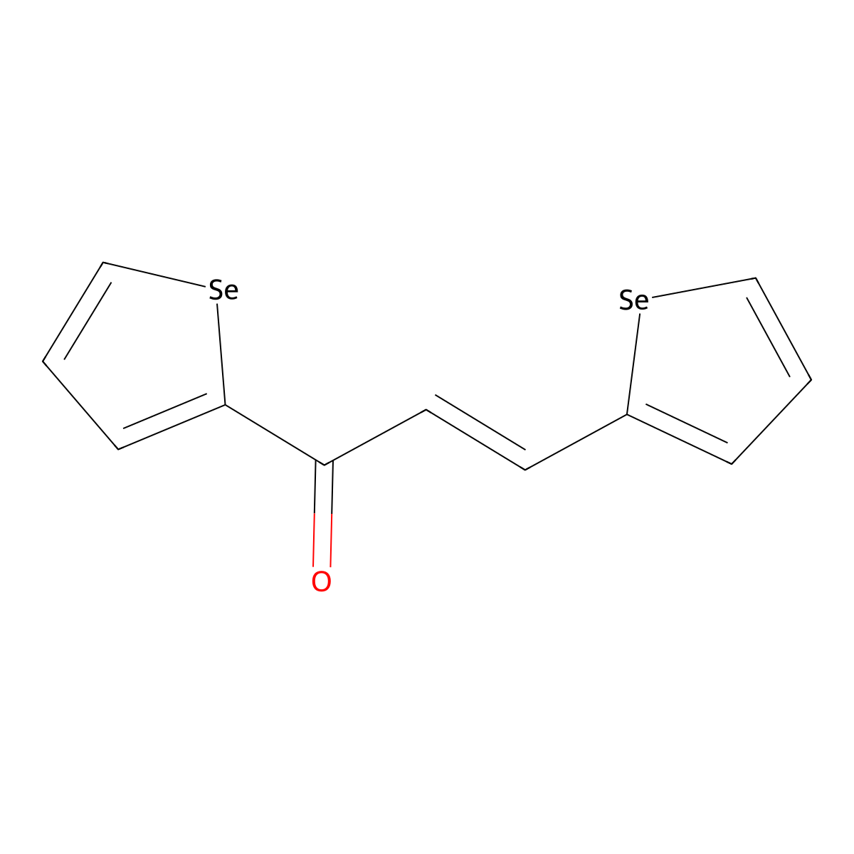 2-Propen-1-one, 1,3-diselenophene-2-yl- molecular structure, CAS 3988-82-7