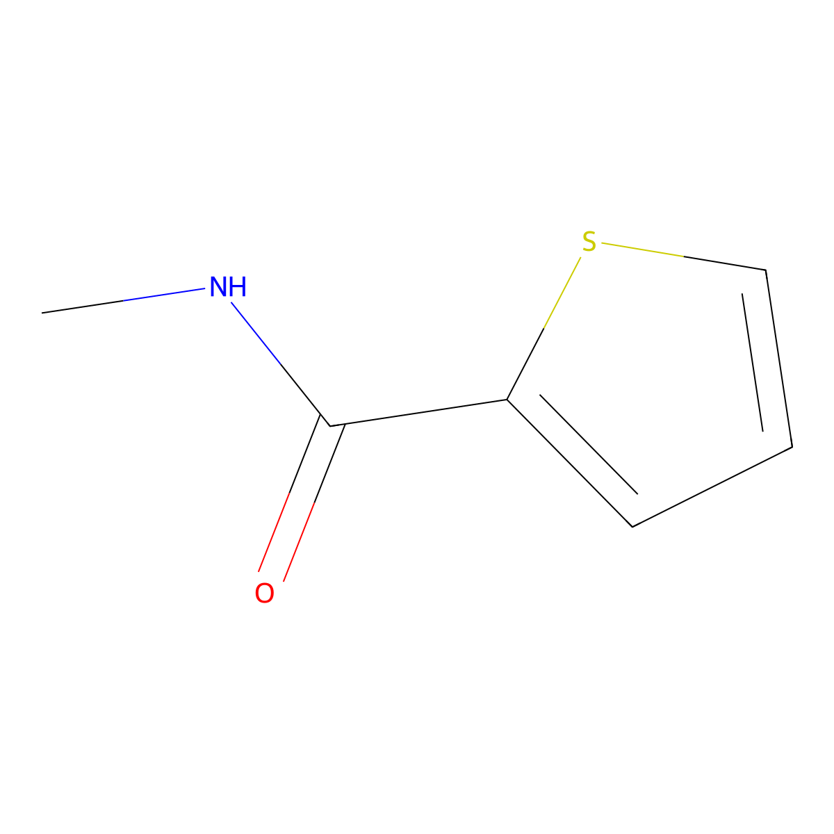 N-methylthiophene-2-carboxamide molecular structure, CAS 39880-77-8
