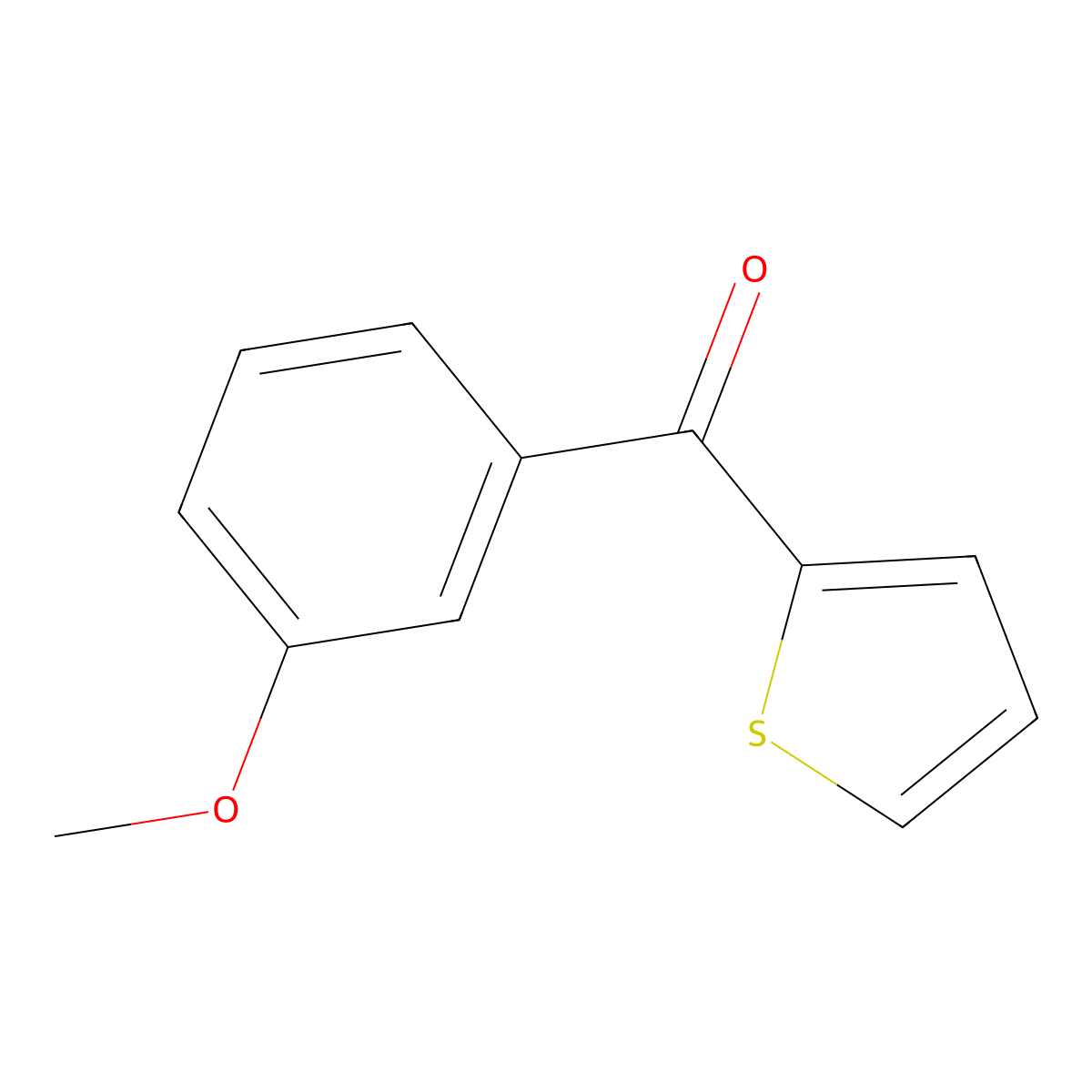 (3-Methoxyphenyl)(thiophen-2-yl)methanone molecular structure, CAS 39880-81-4