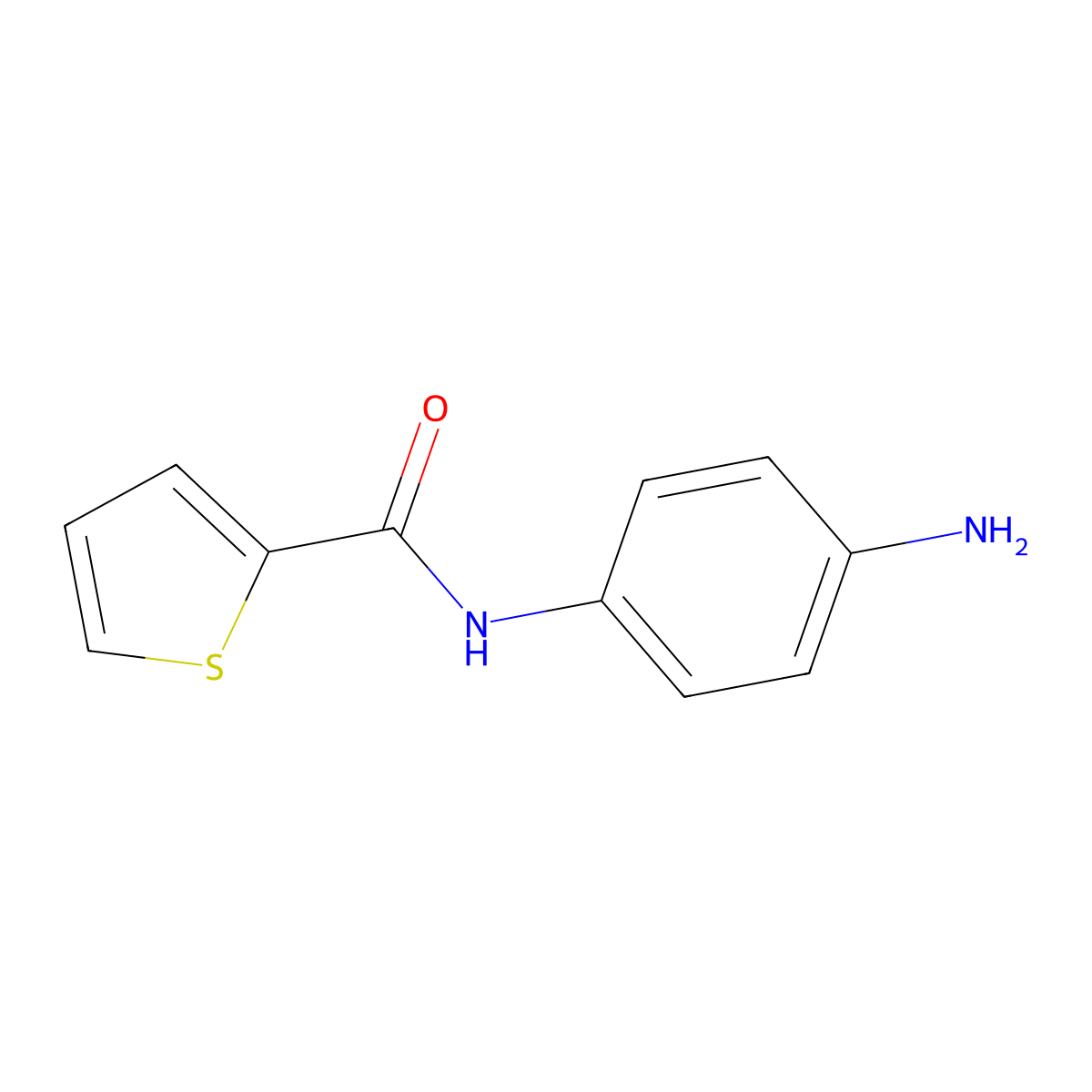 N-(4-aminophenyl)thiophene-2-carboxamide molecular structure, CAS 39880-86-9