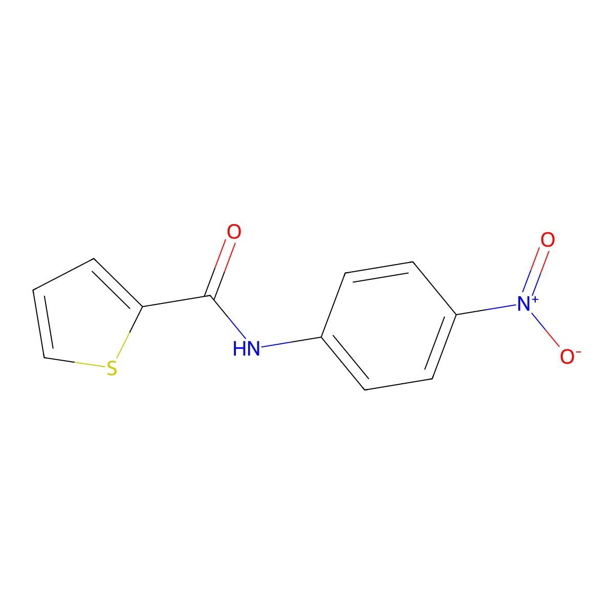 N-(4-Nitrophenyl)-2-thiophenecarboxamide molecular structure, CAS 39880-88-1